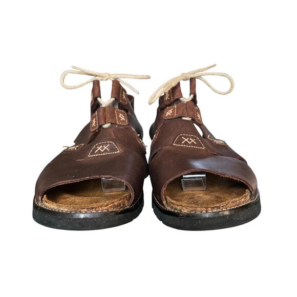 Naot Womens Venus Crazy Horse Brown Leather Sandals Size 11 US 42 EU - Picture 2 of 9